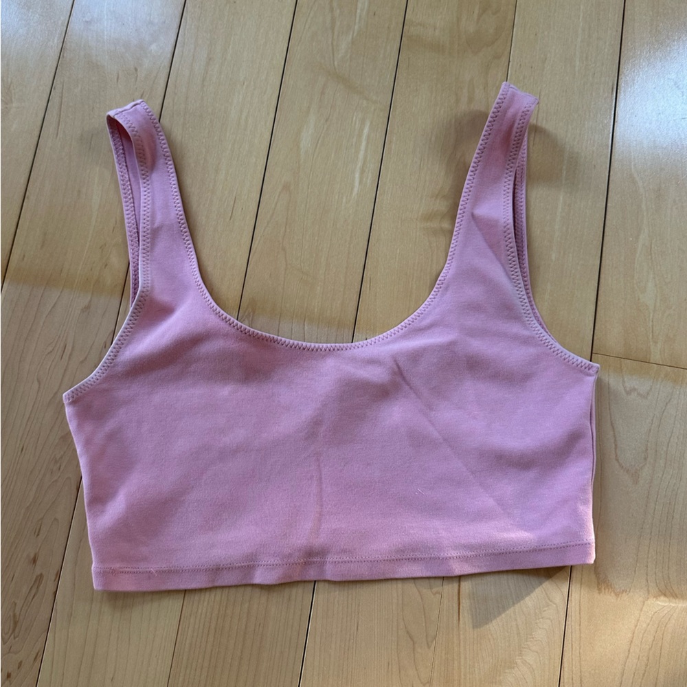 Wilfrid Free Pink Crop Tank Top